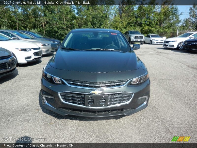 Nightfall Gray Metallic / Jet Black 2017 Chevrolet Malibu LT