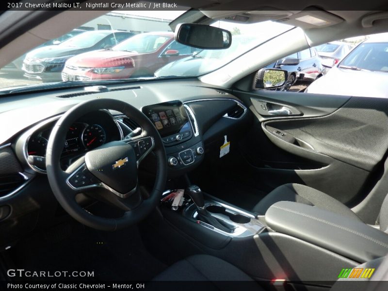 Nightfall Gray Metallic / Jet Black 2017 Chevrolet Malibu LT