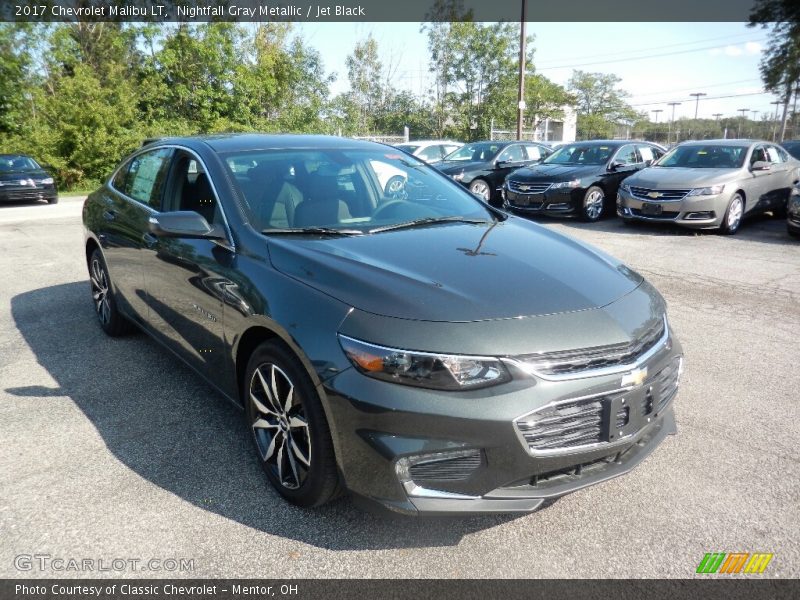 Nightfall Gray Metallic / Jet Black 2017 Chevrolet Malibu LT