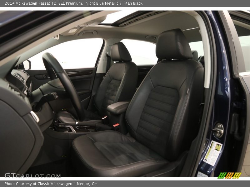 Night Blue Metallic / Titan Black 2014 Volkswagen Passat TDI SEL Premium