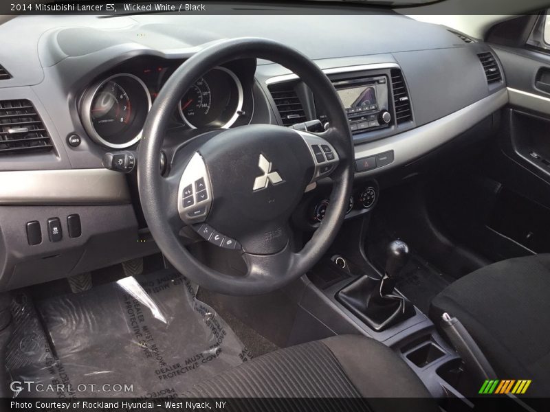 Wicked White / Black 2014 Mitsubishi Lancer ES
