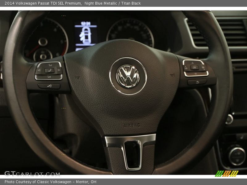 Night Blue Metallic / Titan Black 2014 Volkswagen Passat TDI SEL Premium