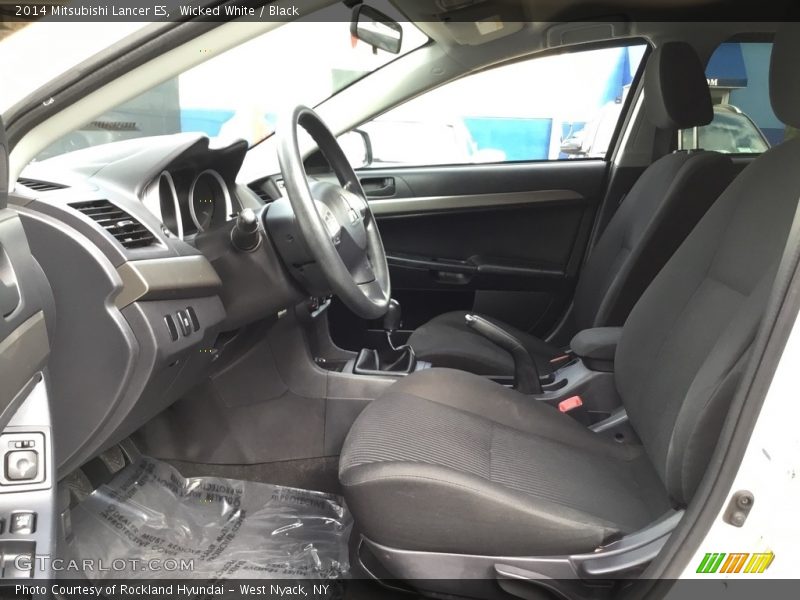 Wicked White / Black 2014 Mitsubishi Lancer ES