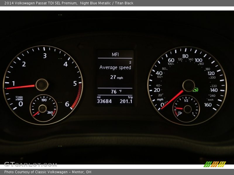 Night Blue Metallic / Titan Black 2014 Volkswagen Passat TDI SEL Premium