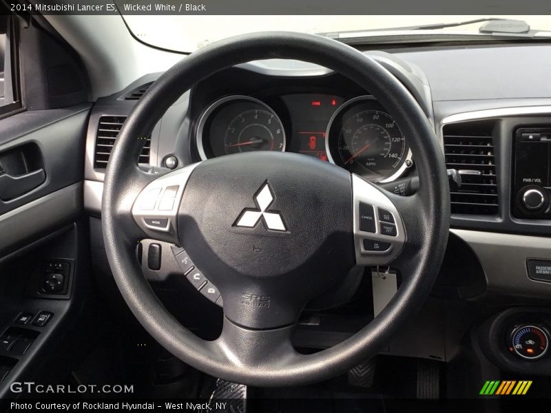 Wicked White / Black 2014 Mitsubishi Lancer ES