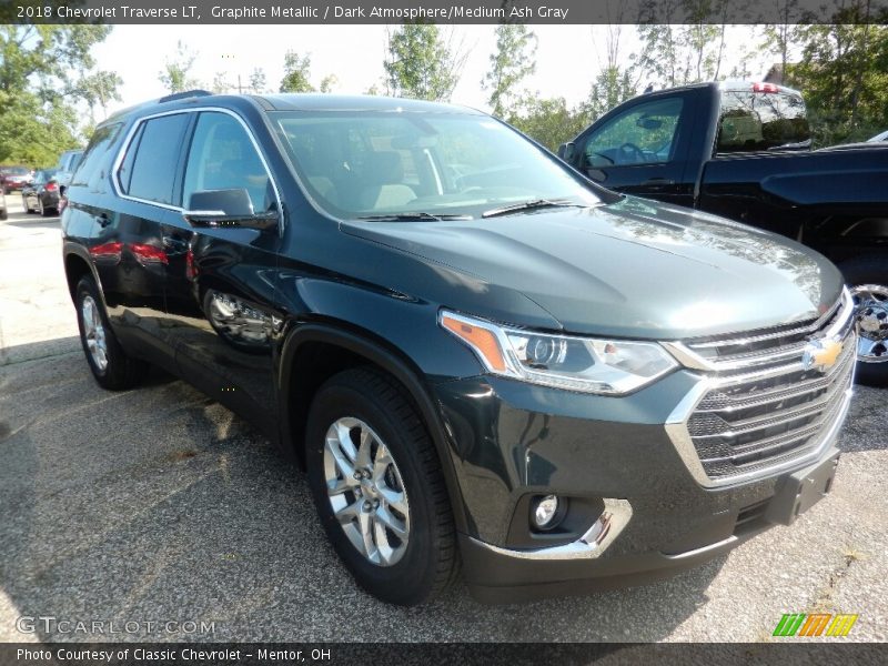 Graphite Metallic / Dark Atmosphere/Medium Ash Gray 2018 Chevrolet Traverse LT
