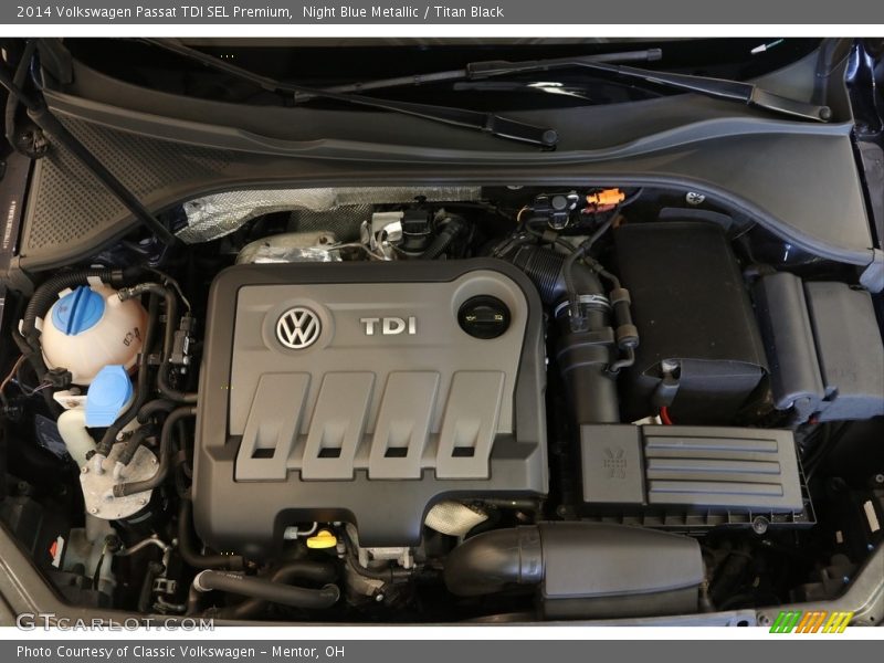 Night Blue Metallic / Titan Black 2014 Volkswagen Passat TDI SEL Premium