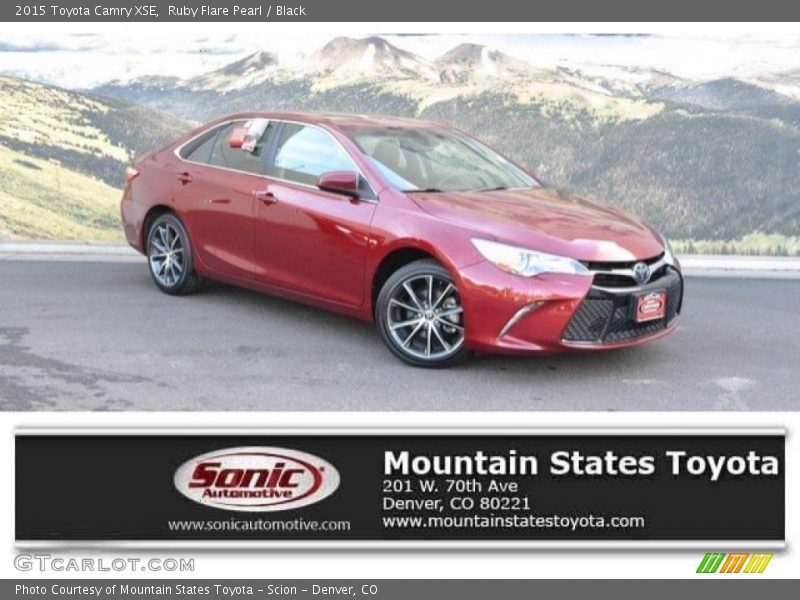 Ruby Flare Pearl / Black 2015 Toyota Camry XSE