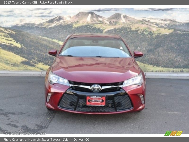 Ruby Flare Pearl / Black 2015 Toyota Camry XSE