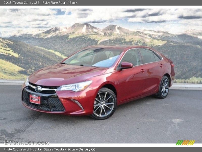 Ruby Flare Pearl / Black 2015 Toyota Camry XSE