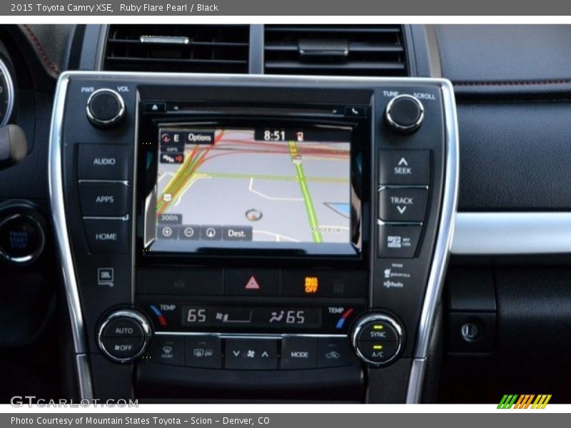 Ruby Flare Pearl / Black 2015 Toyota Camry XSE