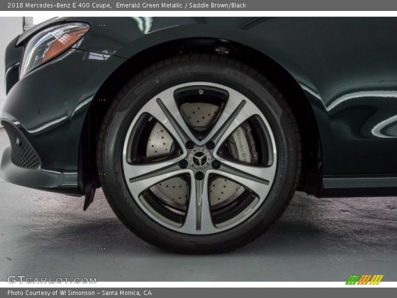 Emerald Green Metallic / Saddle Brown/Black 2018 Mercedes-Benz E 400 Coupe