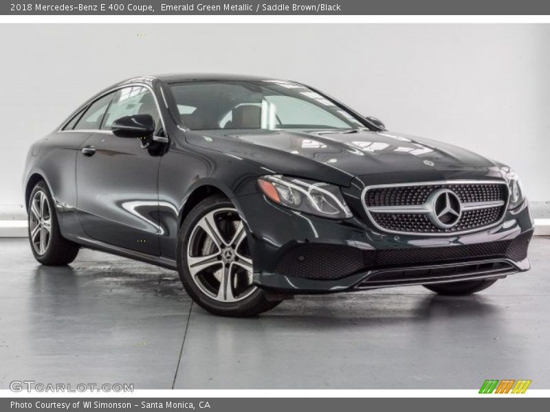 Emerald Green Metallic / Saddle Brown/Black 2018 Mercedes-Benz E 400 Coupe