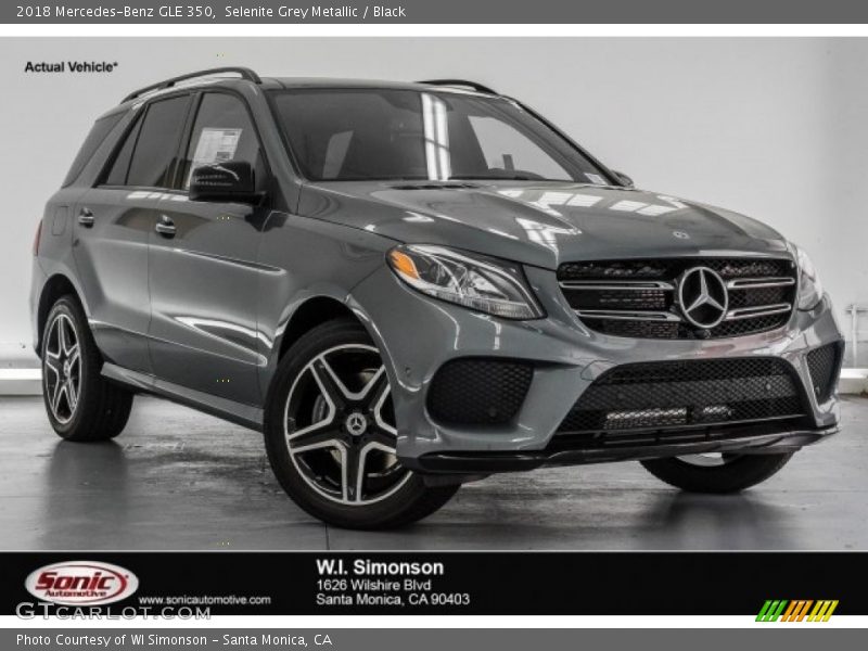 Selenite Grey Metallic / Black 2018 Mercedes-Benz GLE 350