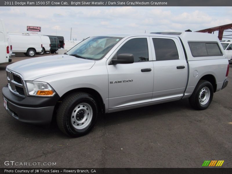 Bright Silver Metallic / Dark Slate Gray/Medium Graystone 2011 Dodge Ram 1500 ST Crew Cab