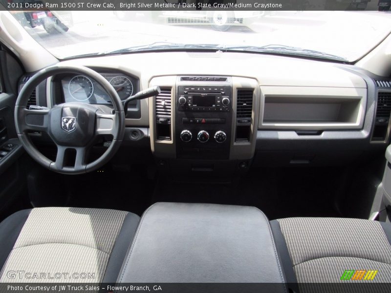 Bright Silver Metallic / Dark Slate Gray/Medium Graystone 2011 Dodge Ram 1500 ST Crew Cab