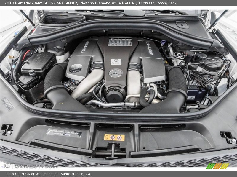  2018 GLS 63 AMG 4Matic Engine - 5.5 Liter AMG biturbo DOHC 32-Valve VVT V8