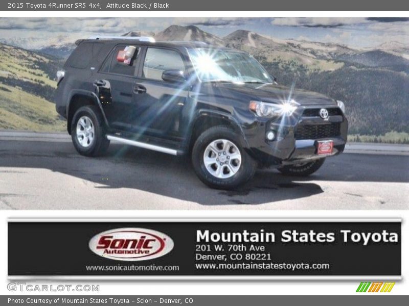 Attitude Black / Black 2015 Toyota 4Runner SR5 4x4