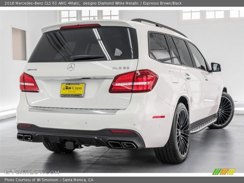designo Diamond White Metallic / Espresso Brown/Black 2018 Mercedes-Benz GLS 63 AMG 4Matic