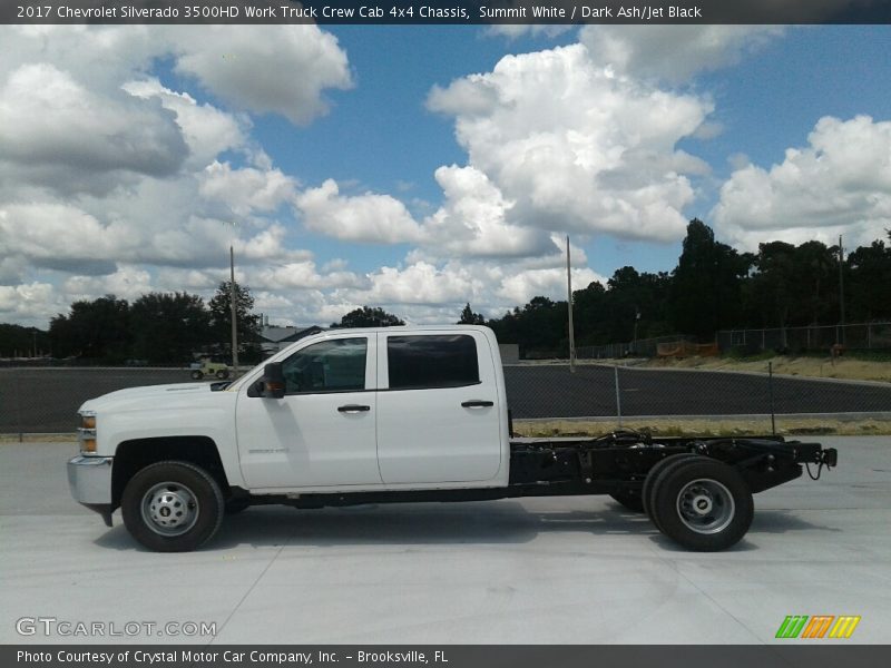 Summit White / Dark Ash/Jet Black 2017 Chevrolet Silverado 3500HD Work Truck Crew Cab 4x4 Chassis