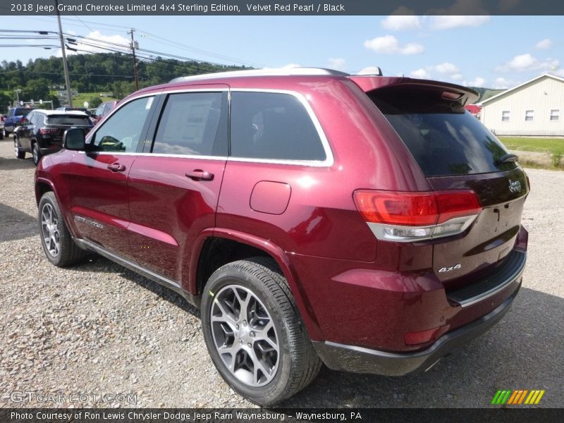Velvet Red Pearl / Black 2018 Jeep Grand Cherokee Limited 4x4 Sterling Edition