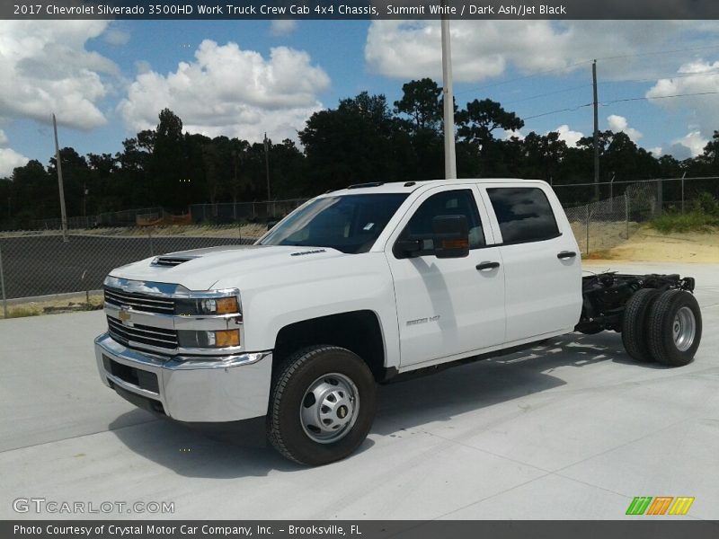 Summit White / Dark Ash/Jet Black 2017 Chevrolet Silverado 3500HD Work Truck Crew Cab 4x4 Chassis