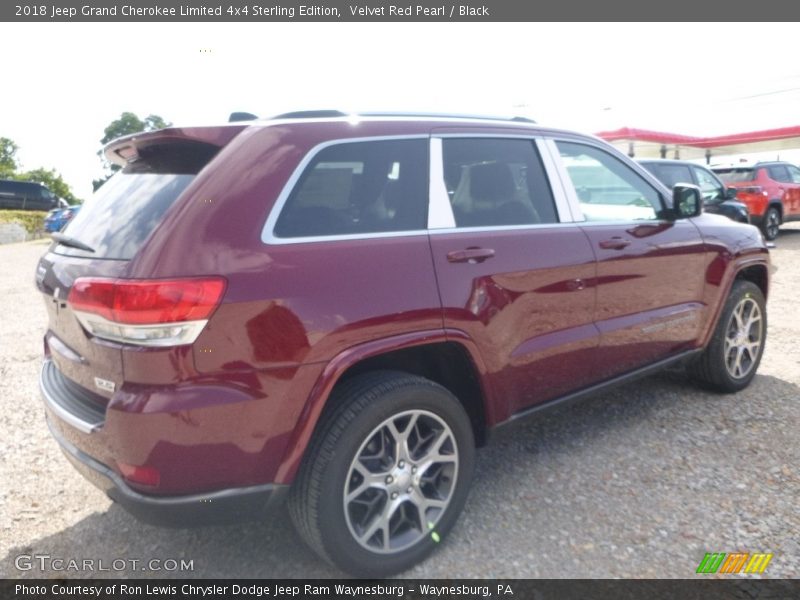 Velvet Red Pearl / Black 2018 Jeep Grand Cherokee Limited 4x4 Sterling Edition