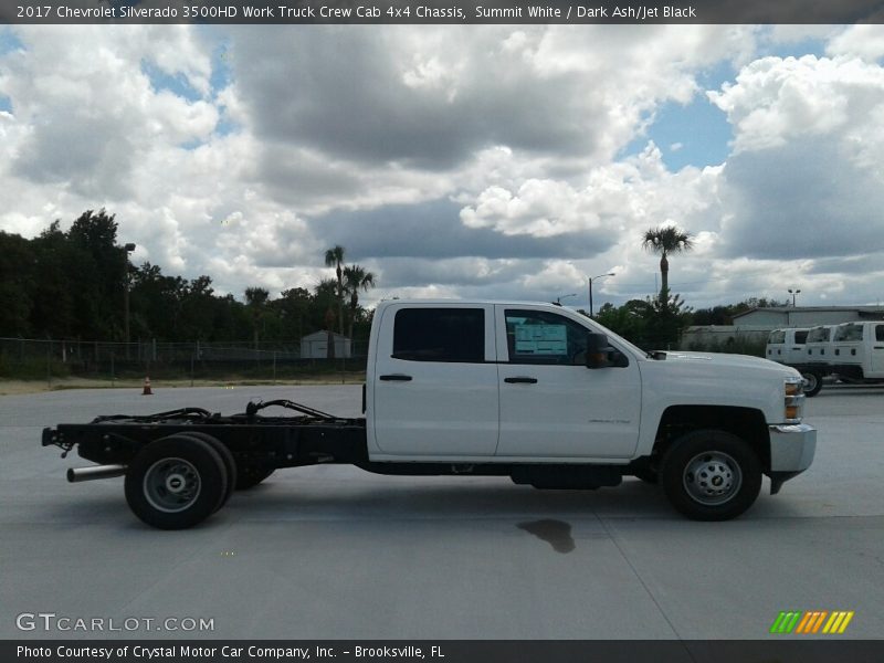 Summit White / Dark Ash/Jet Black 2017 Chevrolet Silverado 3500HD Work Truck Crew Cab 4x4 Chassis