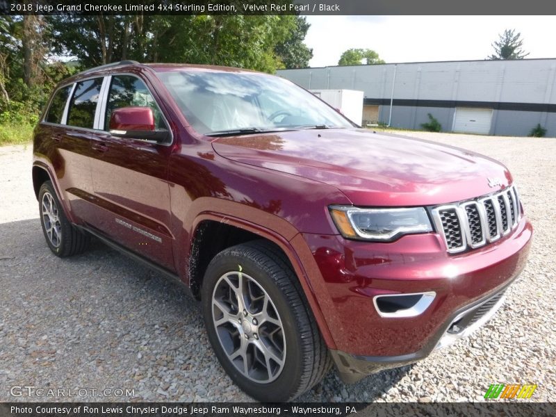 Velvet Red Pearl / Black 2018 Jeep Grand Cherokee Limited 4x4 Sterling Edition