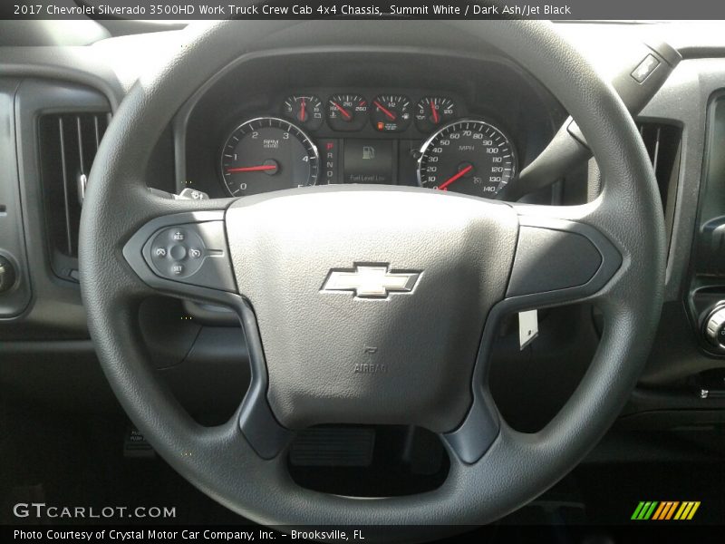 Summit White / Dark Ash/Jet Black 2017 Chevrolet Silverado 3500HD Work Truck Crew Cab 4x4 Chassis