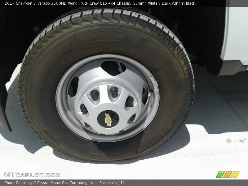 Summit White / Dark Ash/Jet Black 2017 Chevrolet Silverado 3500HD Work Truck Crew Cab 4x4 Chassis