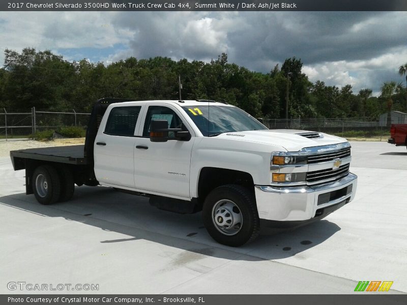 Summit White / Dark Ash/Jet Black 2017 Chevrolet Silverado 3500HD Work Truck Crew Cab 4x4