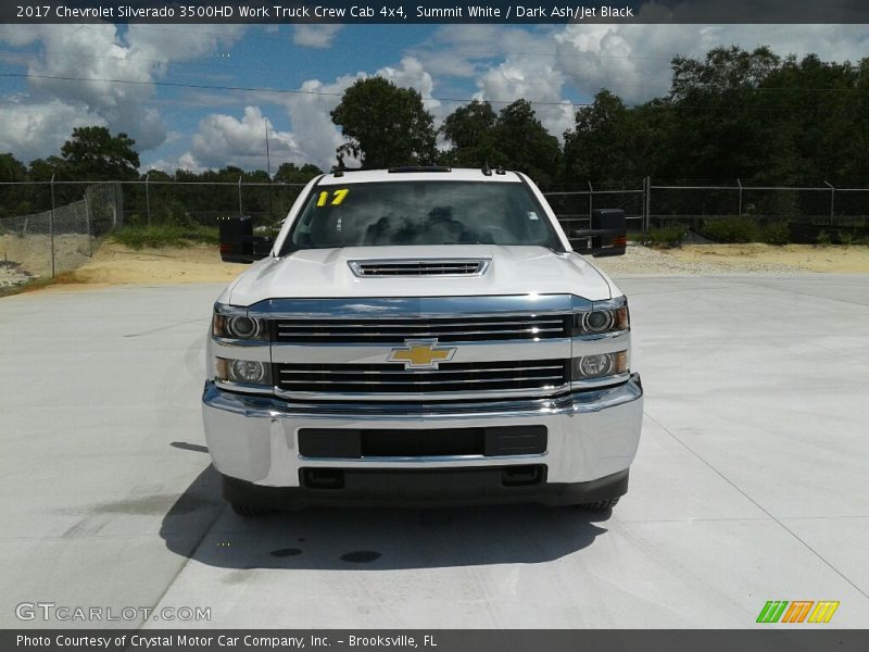 Summit White / Dark Ash/Jet Black 2017 Chevrolet Silverado 3500HD Work Truck Crew Cab 4x4