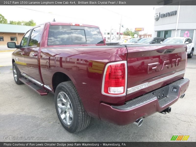 Brilliant Black Crystal Pearl / Black 2017 Ram 1500 Laramie Longhorn Crew Cab 4x4