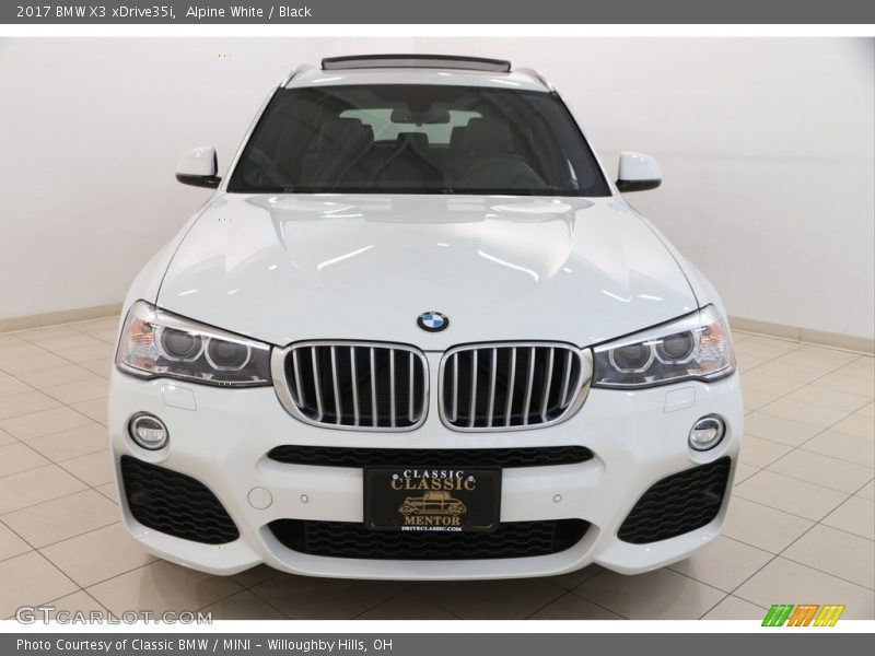 Alpine White / Black 2017 BMW X3 xDrive35i