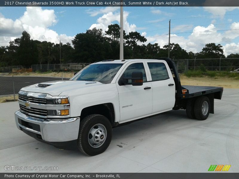 Front 3/4 View of 2017 Silverado 3500HD Work Truck Crew Cab 4x4 Chassis