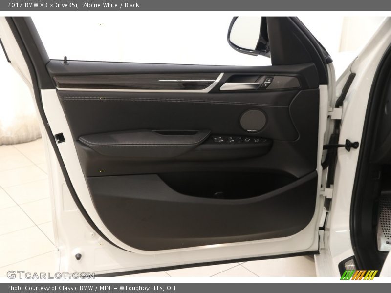 Alpine White / Black 2017 BMW X3 xDrive35i