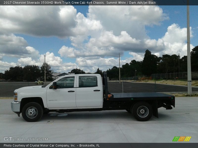 Summit White / Dark Ash/Jet Black 2017 Chevrolet Silverado 3500HD Work Truck Crew Cab 4x4 Chassis