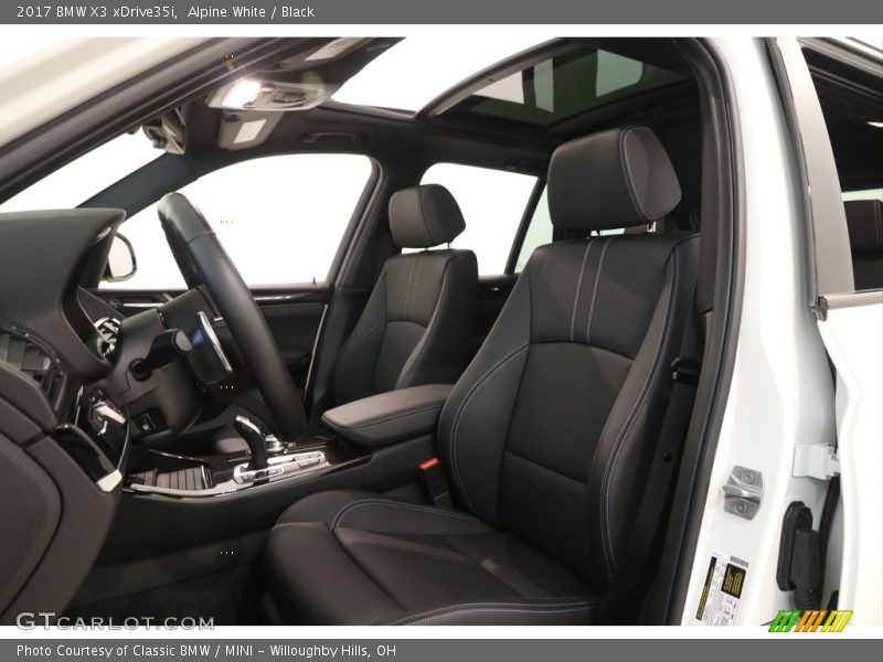 Alpine White / Black 2017 BMW X3 xDrive35i
