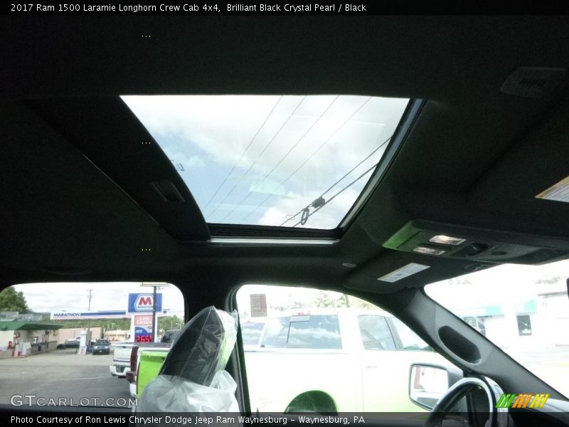 Brilliant Black Crystal Pearl / Black 2017 Ram 1500 Laramie Longhorn Crew Cab 4x4