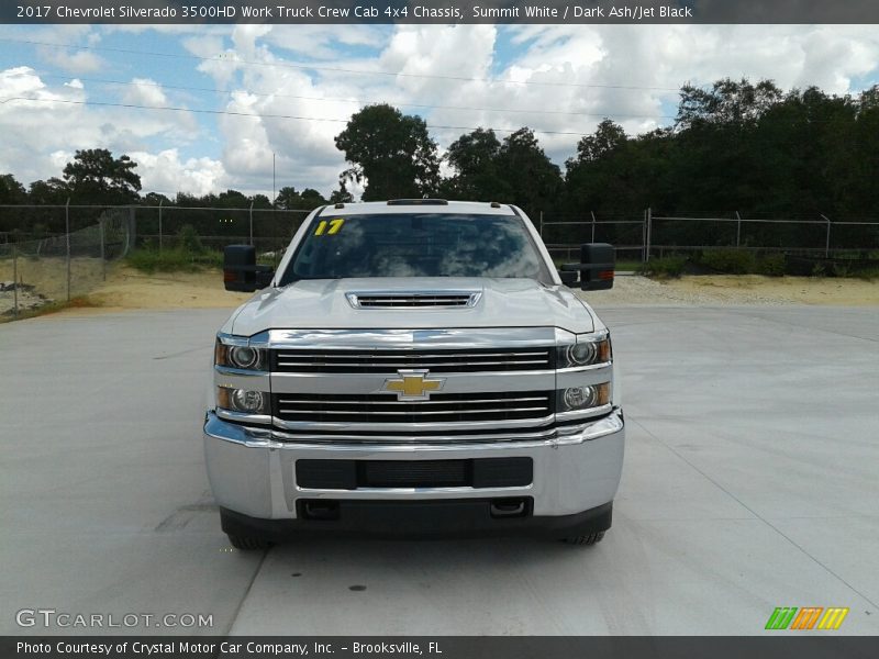 Summit White / Dark Ash/Jet Black 2017 Chevrolet Silverado 3500HD Work Truck Crew Cab 4x4 Chassis