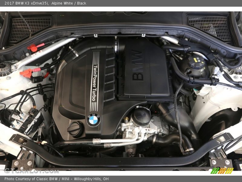 Alpine White / Black 2017 BMW X3 xDrive35i