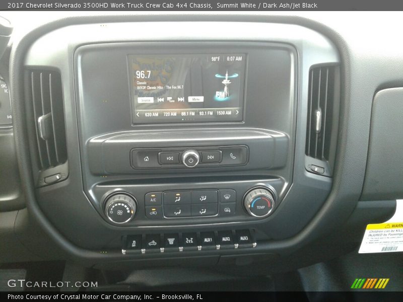 Summit White / Dark Ash/Jet Black 2017 Chevrolet Silverado 3500HD Work Truck Crew Cab 4x4 Chassis