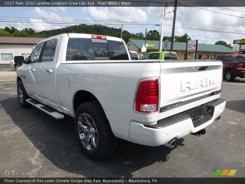 Pearl White / Black 2017 Ram 1500 Laramie Longhorn Crew Cab 4x4