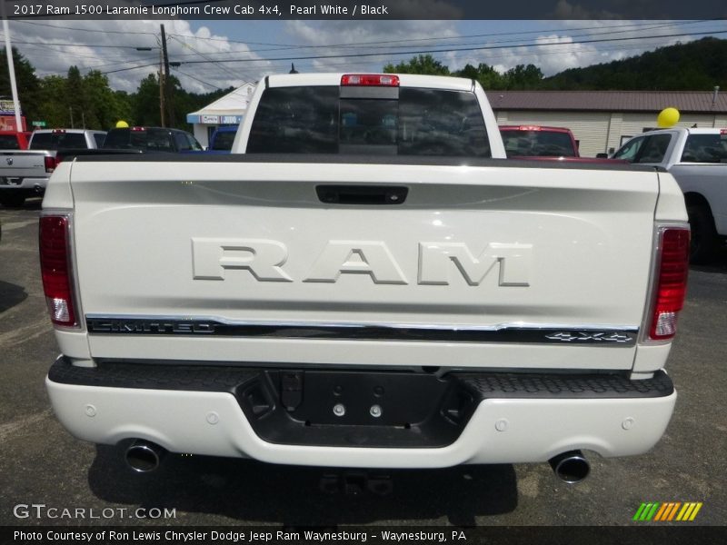 Pearl White / Black 2017 Ram 1500 Laramie Longhorn Crew Cab 4x4