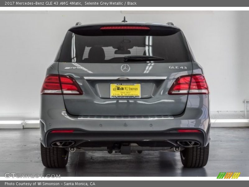 Selenite Grey Metallic / Black 2017 Mercedes-Benz GLE 43 AMG 4Matic