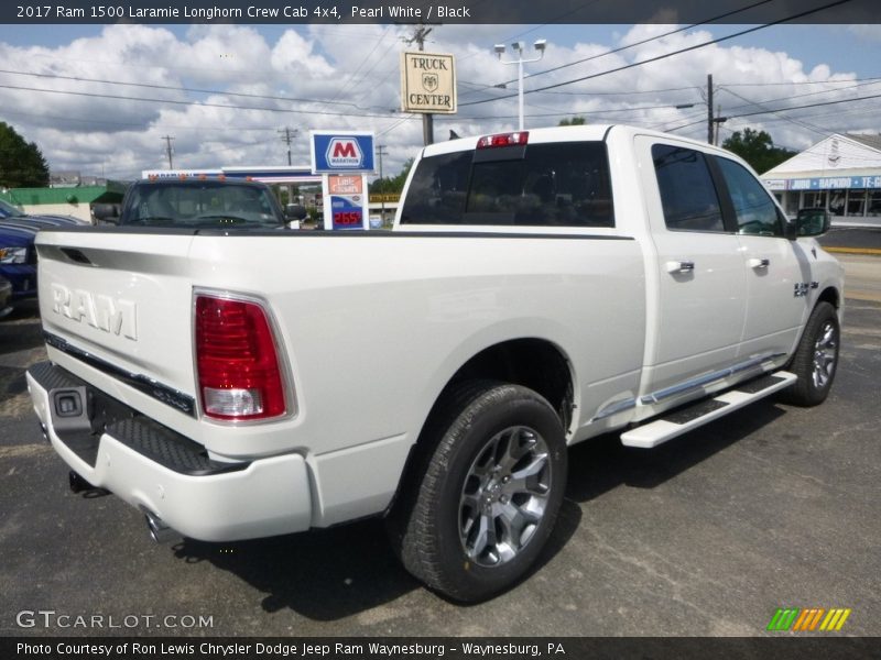 Pearl White / Black 2017 Ram 1500 Laramie Longhorn Crew Cab 4x4