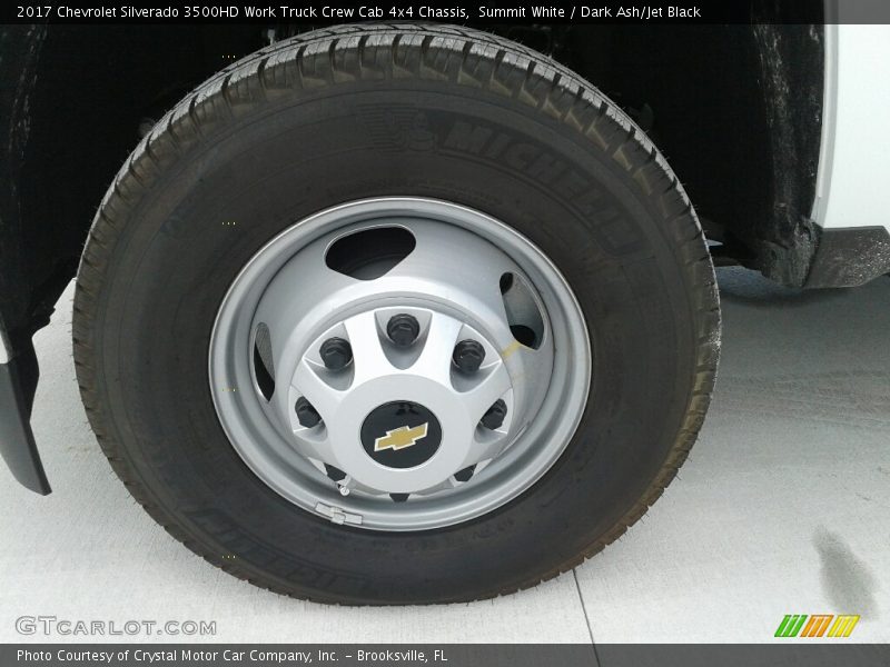 Summit White / Dark Ash/Jet Black 2017 Chevrolet Silverado 3500HD Work Truck Crew Cab 4x4 Chassis