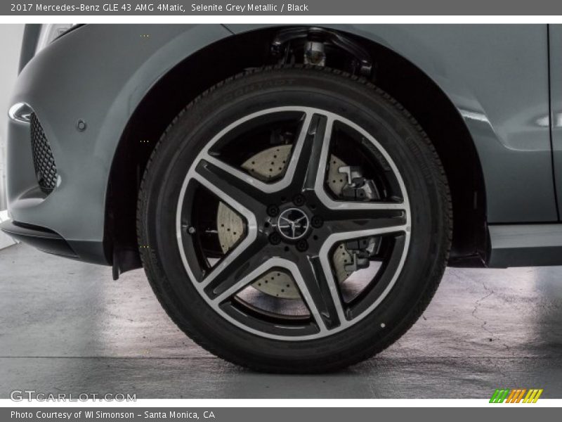 Selenite Grey Metallic / Black 2017 Mercedes-Benz GLE 43 AMG 4Matic