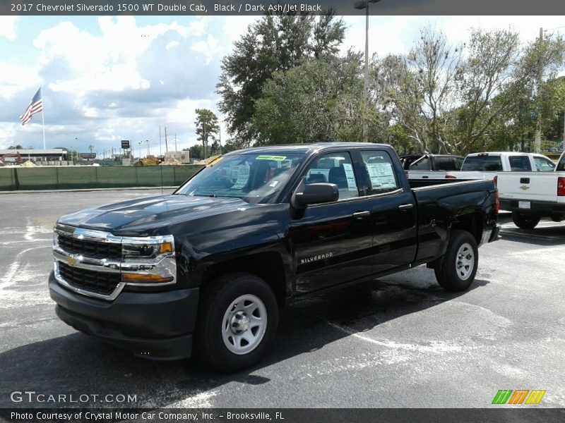Black / Dark Ash/Jet Black 2017 Chevrolet Silverado 1500 WT Double Cab